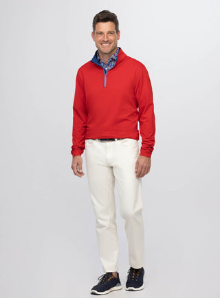 Joey Quarter-Zip Men's Pullover - Turtleson -Red