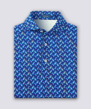 Rollins Performance Polo - Navy/Luxe Blue Turtleson