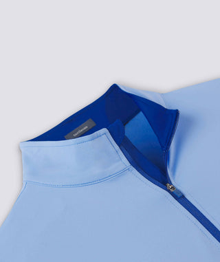 Joey Quarter-Zip Men's Pullover -collar - luxe blue- Turtleson