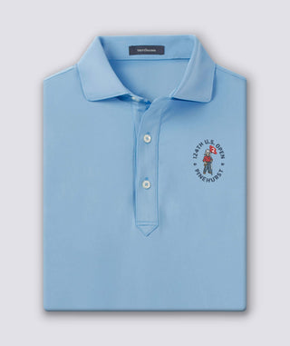 124th U.S. Open - Palmer Solid Performance Polo - Luxe Blue - Turtleson