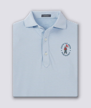124th U.S. Open - Carter Stripe Performance Polo - Luxe Blue - Turtleson