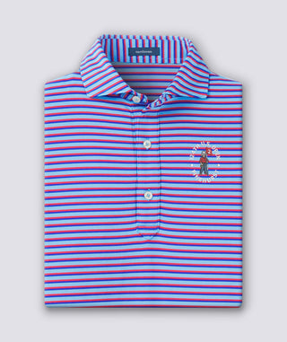 124th U.S. Open - Ryan Stripe Performance Polo - Luxe Blue/Red - Turtleson