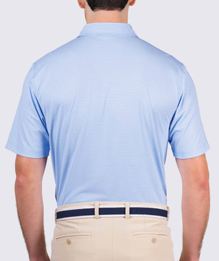 Lennon Performance Polo - back - luxe blue - Turtleson