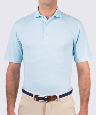 Lennon Performance Polo - front - wave - Turtleson