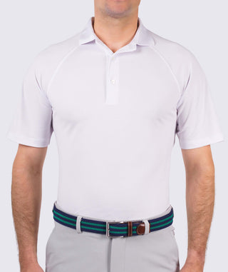 Chase Performance Polo - front - White- Turtleson