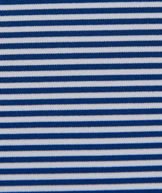 Cara Stripe Performance Women's Polo - fabric - Navy - Turtleson