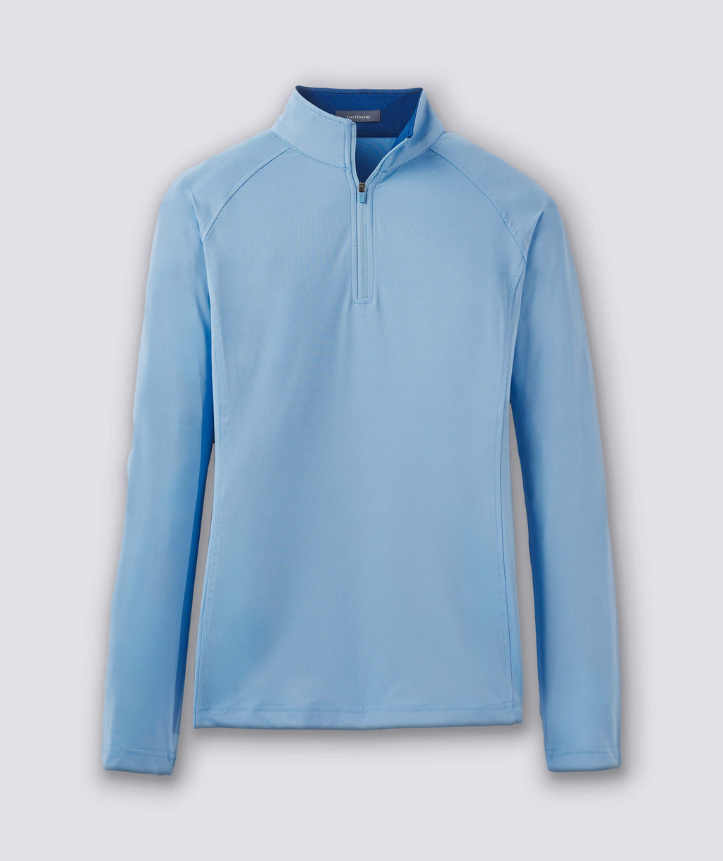 Eli Solid Performance Men's Quarter-Zip Pullover – turtleson