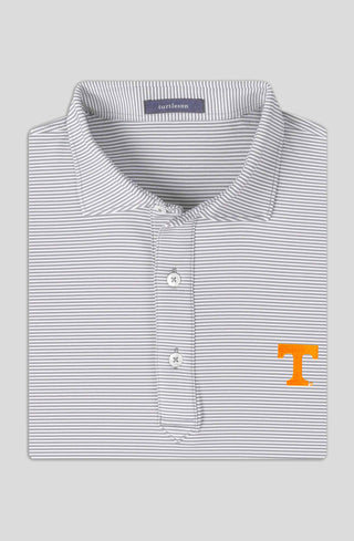 Carter Stripe Performance Polo University of Tennessee - Pearl - Turtleson