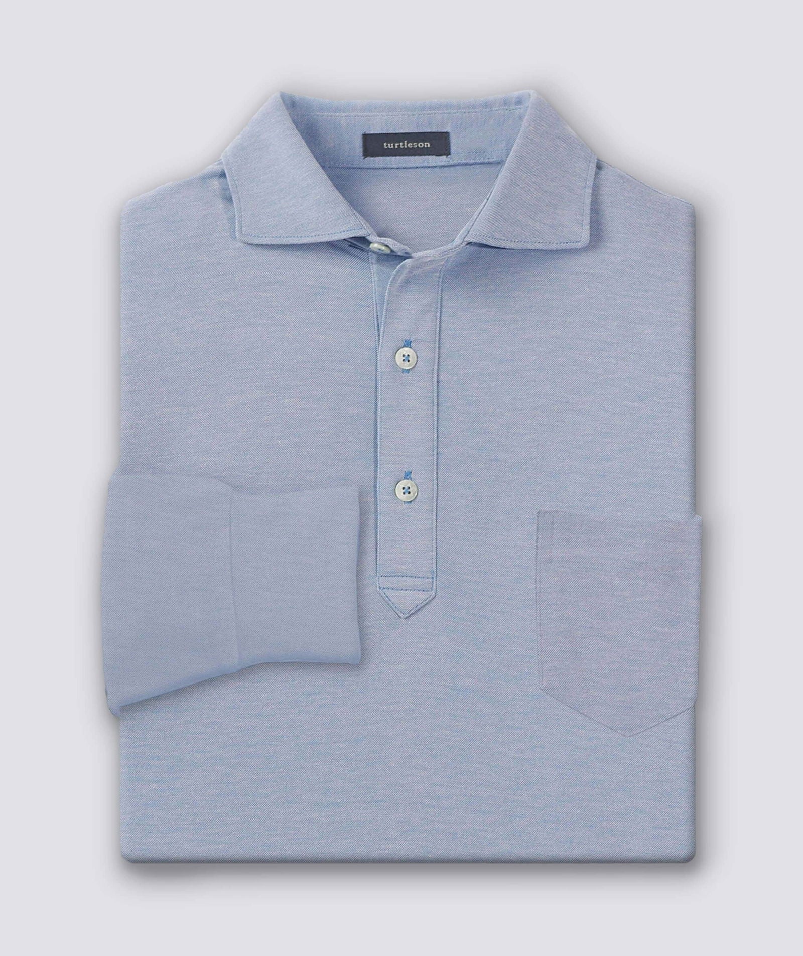 Moisture-Wicking Oxford Polo Long Sleeve | Turtleson – turtleson Moisture-Wicking Oxford Polo Long Sleeve | Turtleson – turtleson