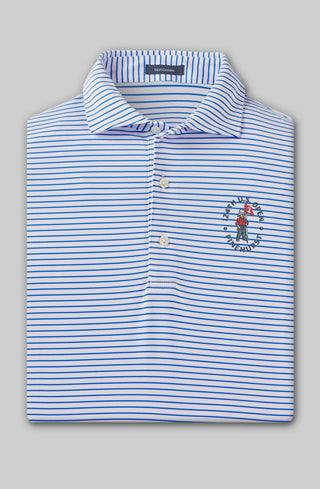 124th U.S. Open - Dylan Stripe Performance Polo - turtleson