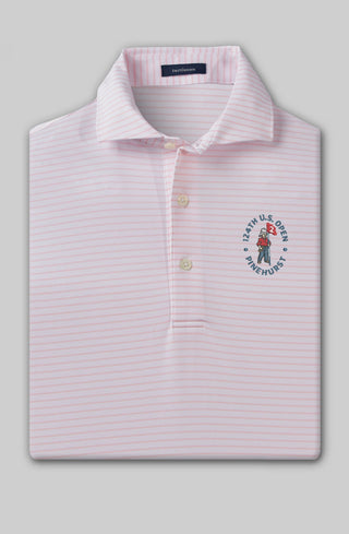 124th U.S. Open - Dylan Stripe Performance Polo - turtleson