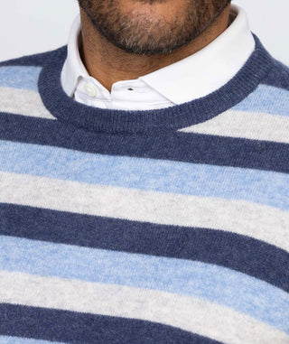 Bishop Stripe Cashmere Crewneck - turtleson