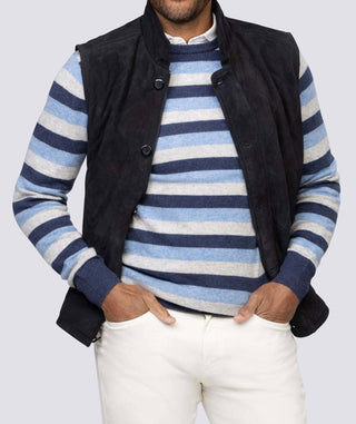 Bishop Stripe Cashmere Crewneck - turtleson