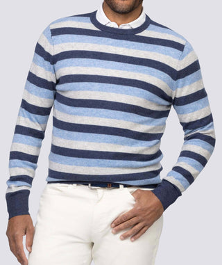 Bishop Stripe Cashmere Crewneck - turtleson