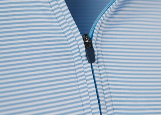 Quarter Zip Pullover - Zipper - Luxe Blue Turtleson 