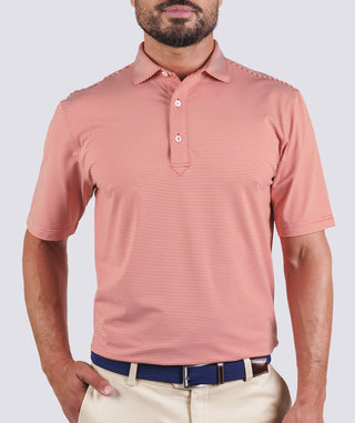 Carter Stripe Performance Polo - turtleson