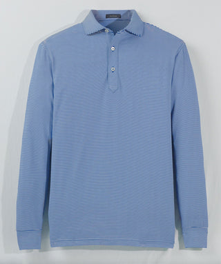 Carter Stripe Performance Polo, Long Sleeve - turtleson