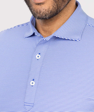 Carter Stripe Performance Polo, Long Sleeve - turtleson
