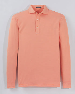 Carter Stripe Performance Polo, Long Sleeve - turtleson