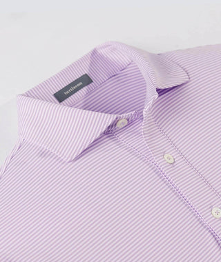 Carter Stripe Performance Polo, Long Sleeve - turtleson