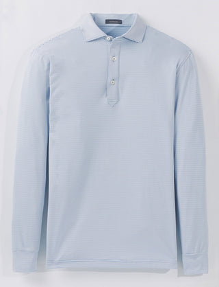 Carter Stripe Performance Polo, Long Sleeve - turtleson