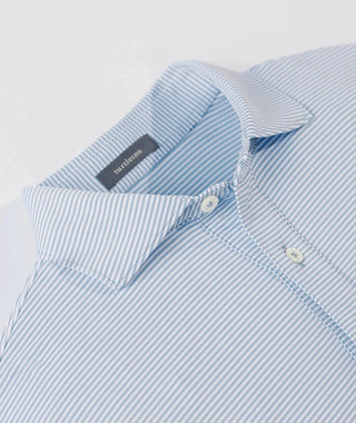Carter Stripe Performance Polo, Long Sleeve - turtleson