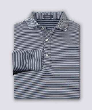 Carter Stripe Performance Polo, Long Sleeve - turtleson