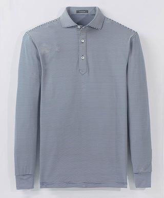 Carter Stripe Performance Polo, Long Sleeve - turtleson