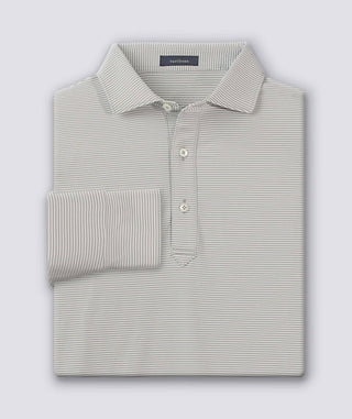 Carter Stripe Performance Polo, Long Sleeve - turtleson