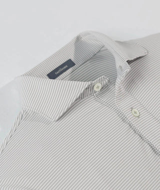 Carter Stripe Performance Polo, Long Sleeve - turtleson