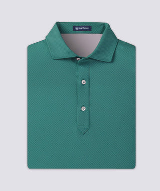 Clarence Mini Diamond Jacquard Performance Polo - turtleson