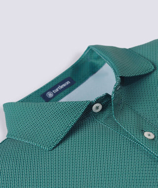 Clarence Mini Diamond Jacquard Performance Polo - turtleson