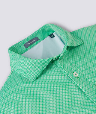 Clarence Mini Diamond Jacquard Performance Polo - turtleson