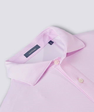 Clarence Mini Diamond Jacquard Performance Polo - turtleson