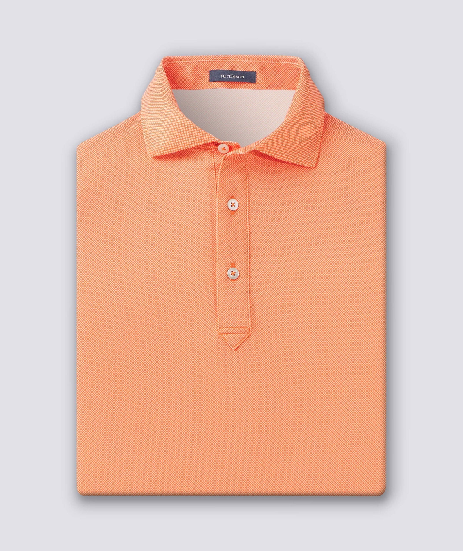 Clarence Mini Diamond Jacquard Performance Men's Polo
