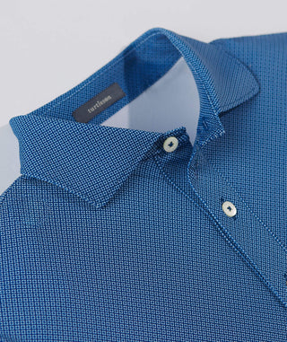 Clarence Mini Diamond Jacquard Performance Polo - turtleson