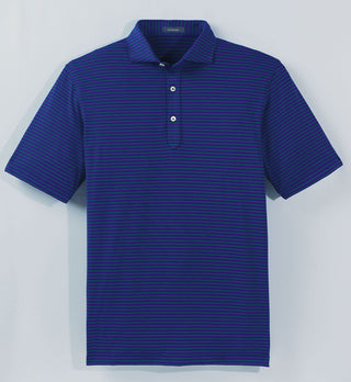 Clark Stripe Performance Polo - turtleson