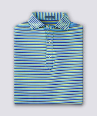 Clark Stripe Performance Polo - turtleson