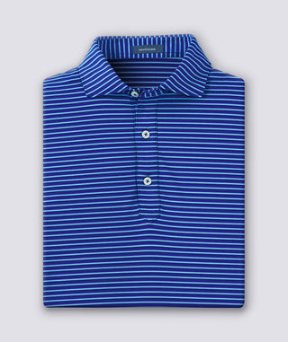 Clark Stripe Performance Polo - turtleson