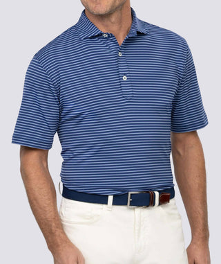 Clark Stripe Performance Polo - turtleson