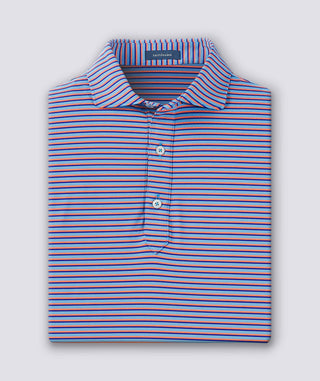 Clark Stripe Performance Polo - turtleson