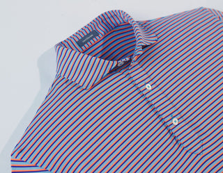 Clark Stripe Performance Polo - turtleson