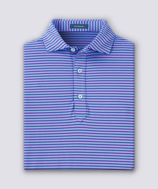 Clark Stripe Performance Polo - turtleson