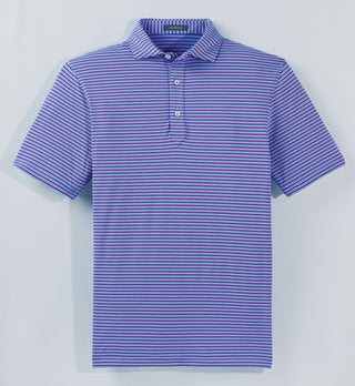 Clark Stripe Performance Polo - turtleson