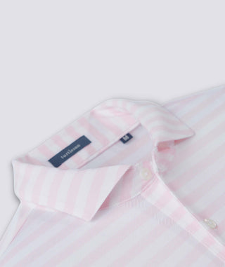 Cole Cotton Stripe Performance Polo - turtleson