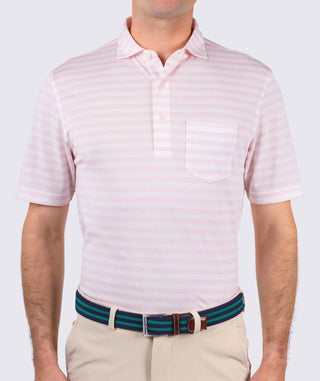 Cole Cotton Stripe Performance Polo - turtleson