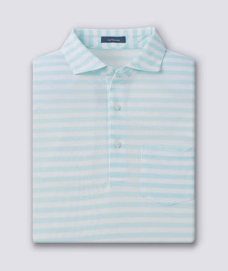 Cole Cotton Stripe Performance Polo - turtleson