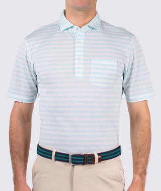 Cole Cotton Stripe Performance Polo - turtleson
