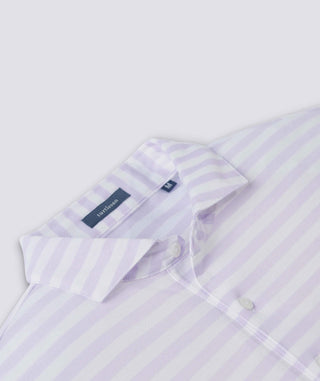 Cole Cotton Stripe Performance Polo - turtleson