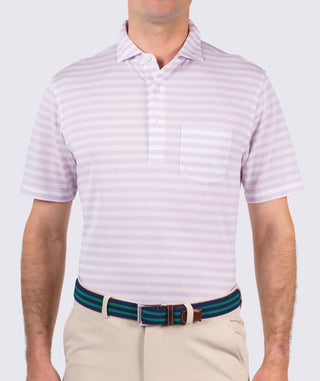 Cole Cotton Stripe Performance Polo - turtleson